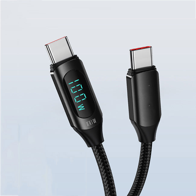 USB-C 100W Charging Data & Video cable - Gold & Cherry