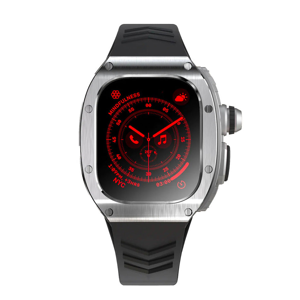 49mm Apple watch Ultra Silver steel & polymer case