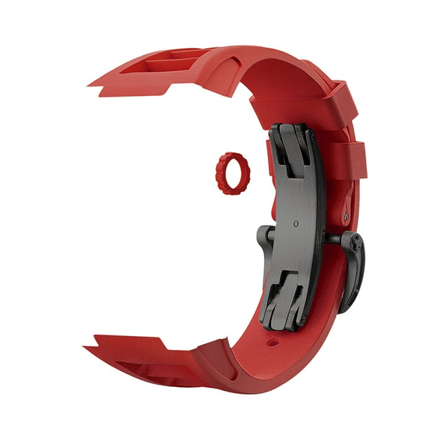 Extra Silicone bands for RM49 & RM44/45 carbon/steel case - Gold & Cherry