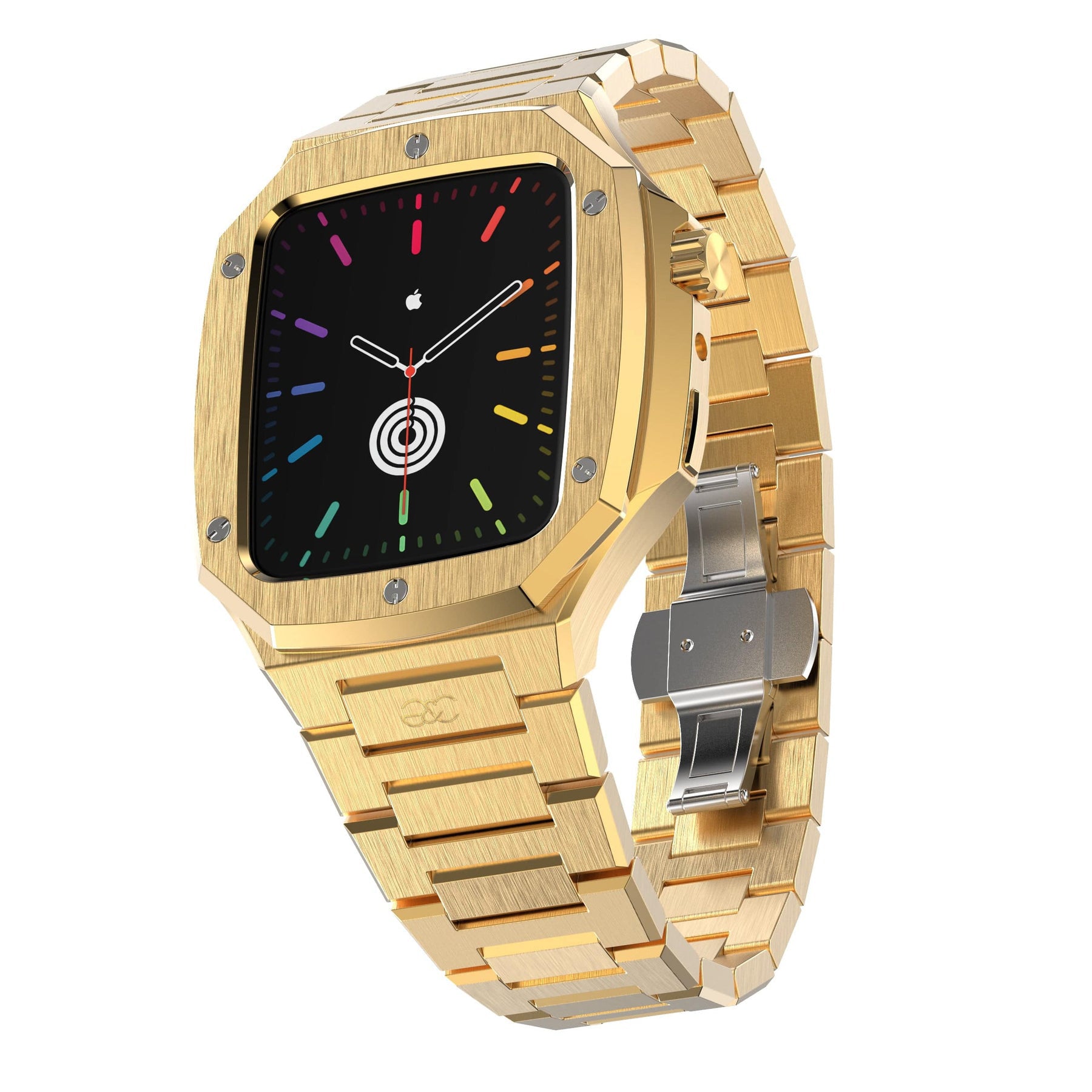 44mm Apple Watch Gold Steel case & band - Gold & Cherry