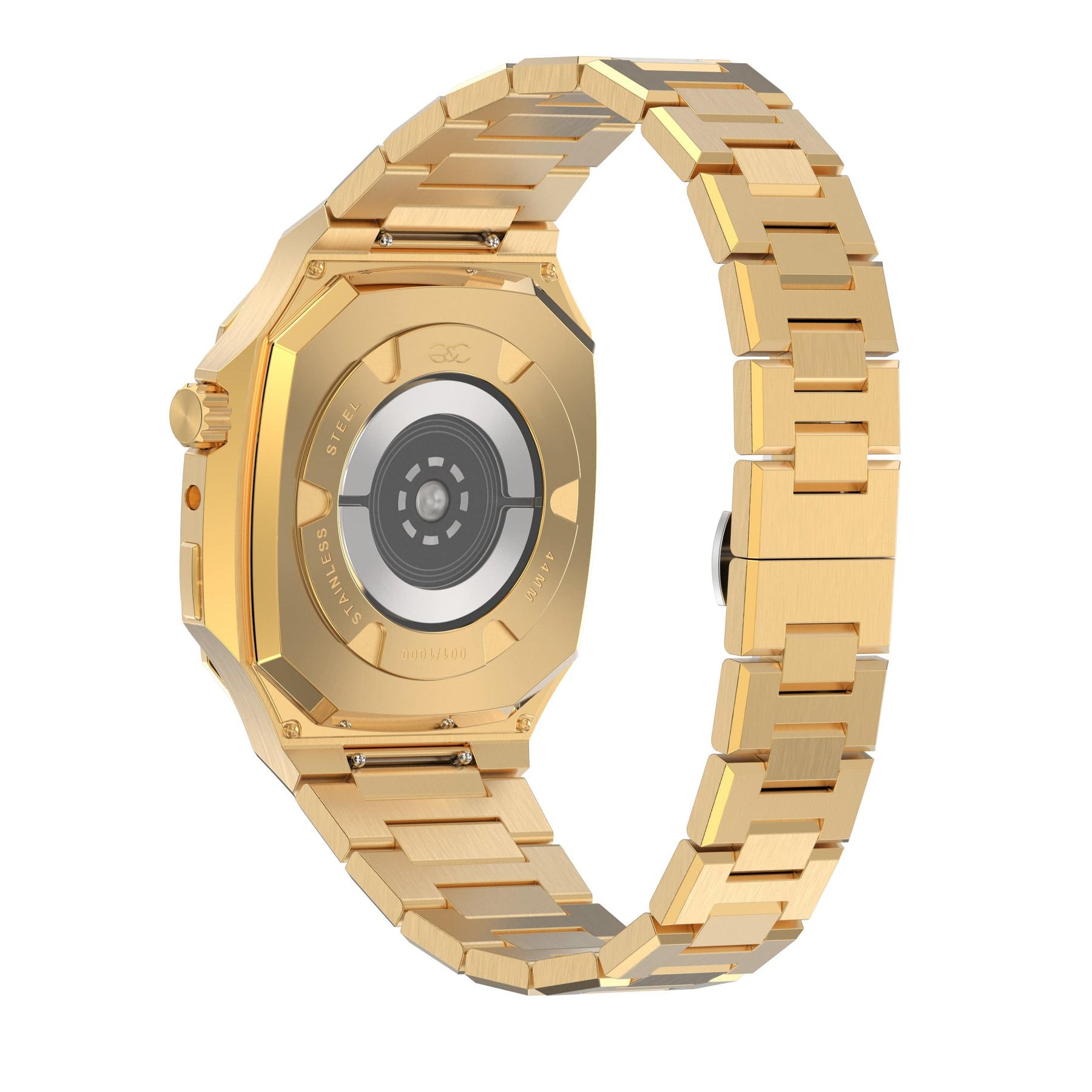 44mm Apple Watch Gold Steel case & band - Gold & Cherry