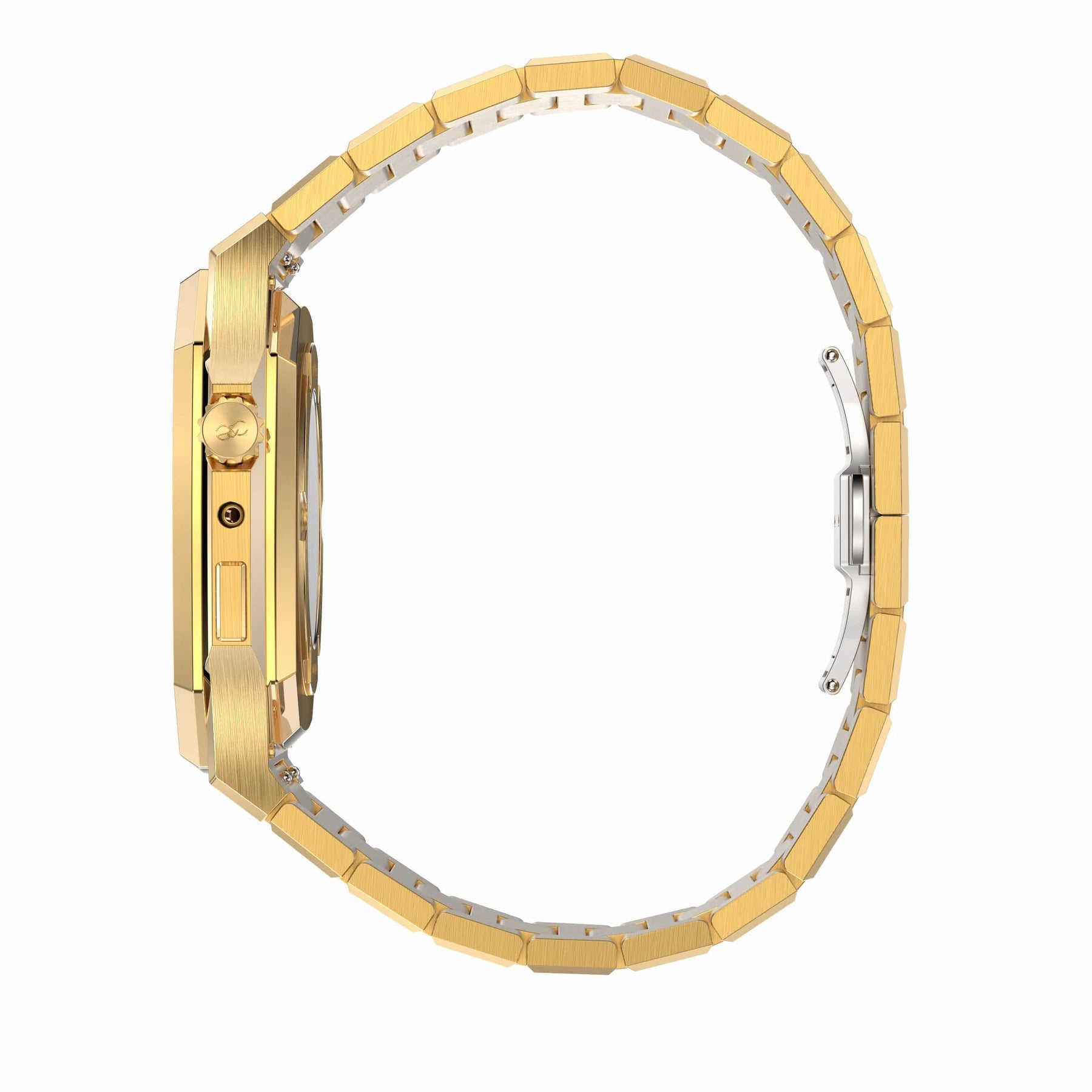 44mm Apple Watch Gold Steel case & band - Gold & Cherry
