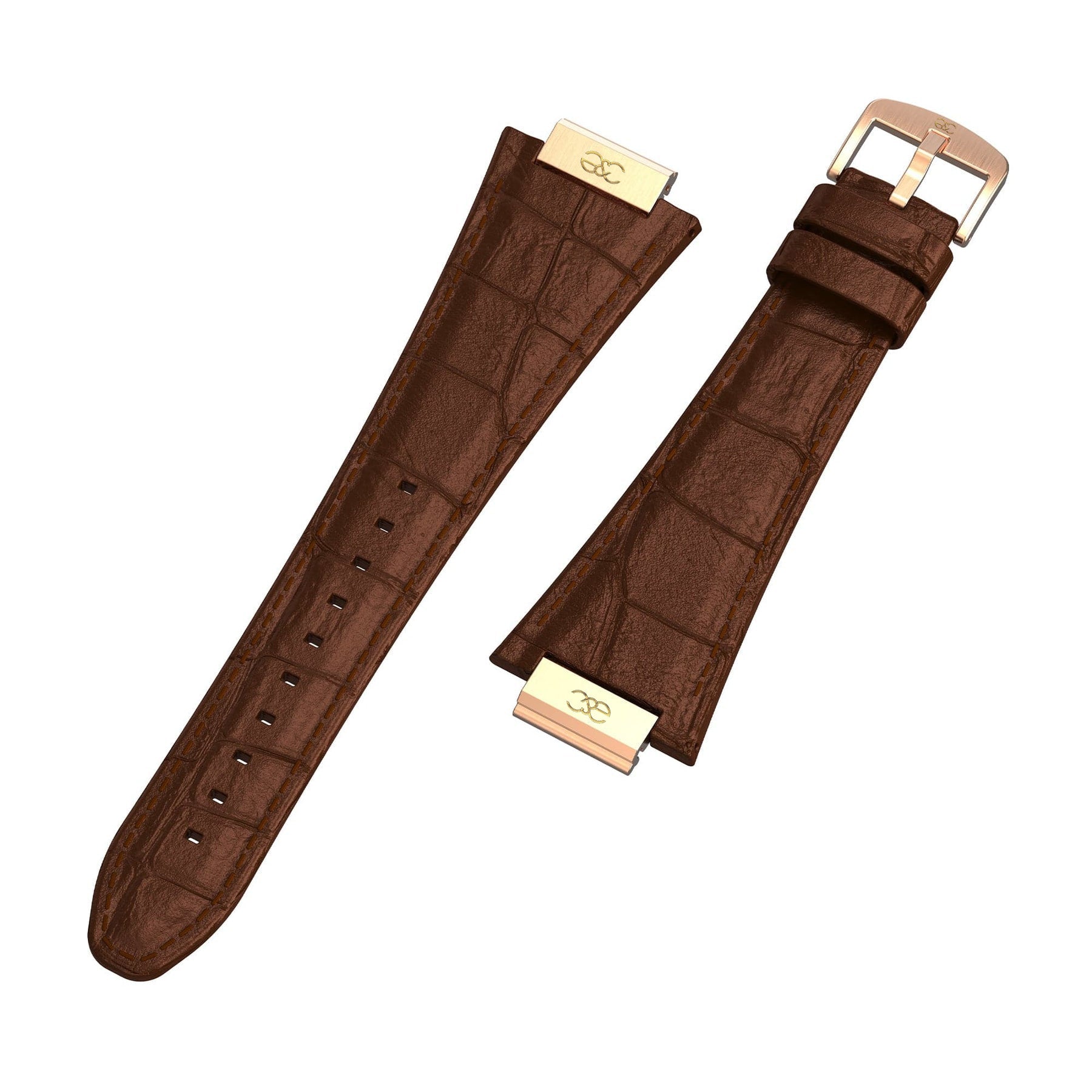 Leather bands for G&C™ stainless steel case - Gold & Cherry