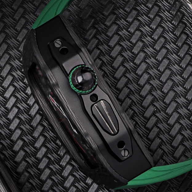 44/45MM Apple watch Carbon fiber & Black Titanium case - Gold & Cherry