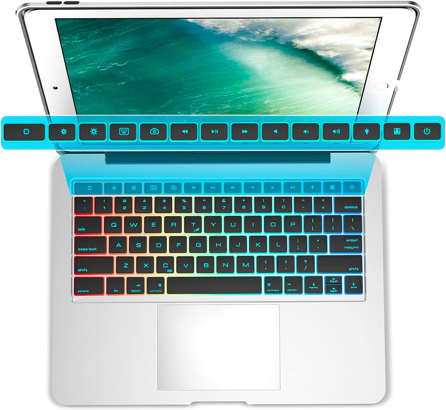 Keyboard Case for 12.9" iPad Pro (1-2 Gen) - Gold & Cherry