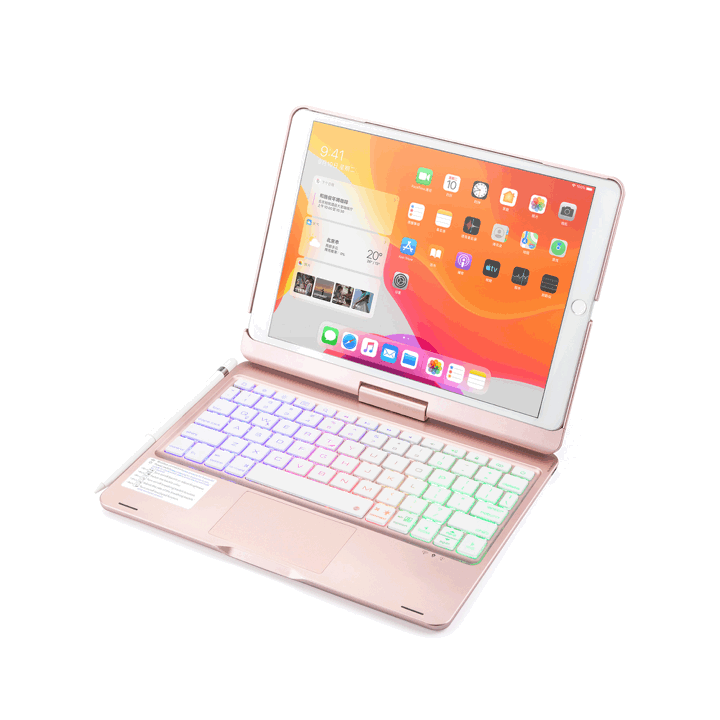 360 Keyboard Case for 10.2"-10.5" iPad (7,8,9,Pro,Air3)