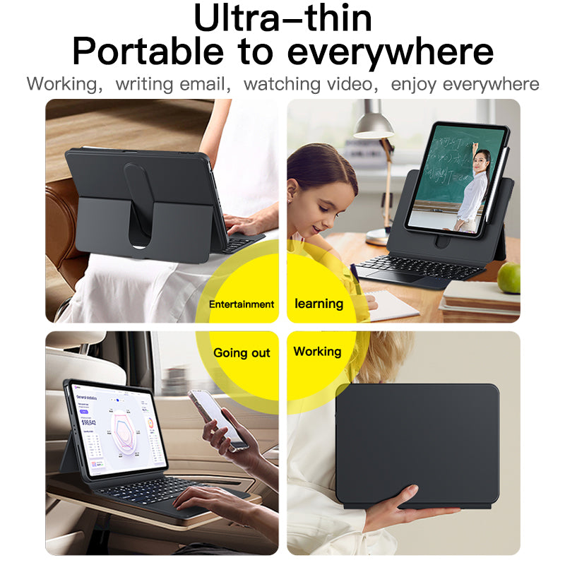 Rotatable detachable iPad keyboard case