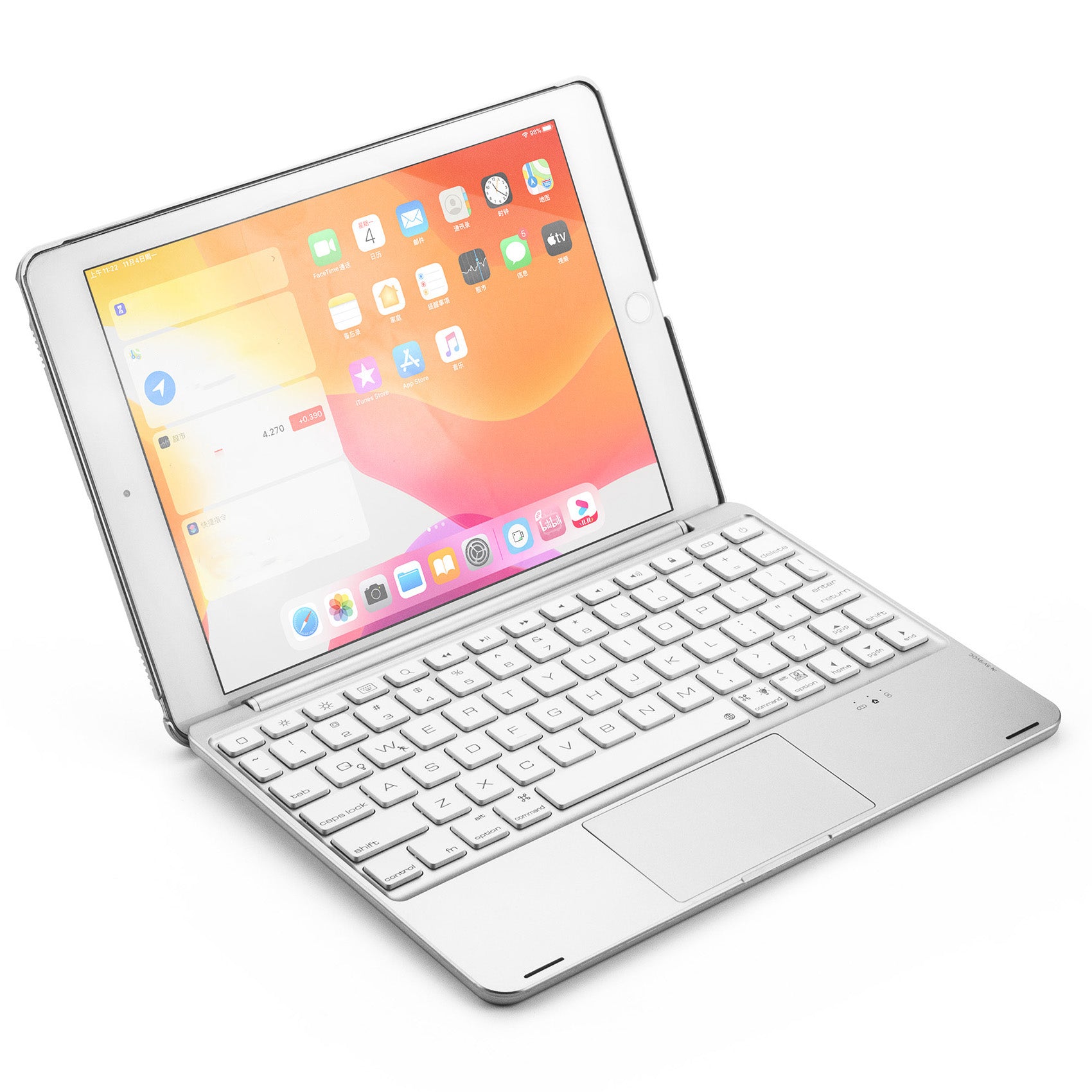 Keyboard Case for 9.7" iPad (5,6,Air1,Air2,Pro) - Gold & Cherry