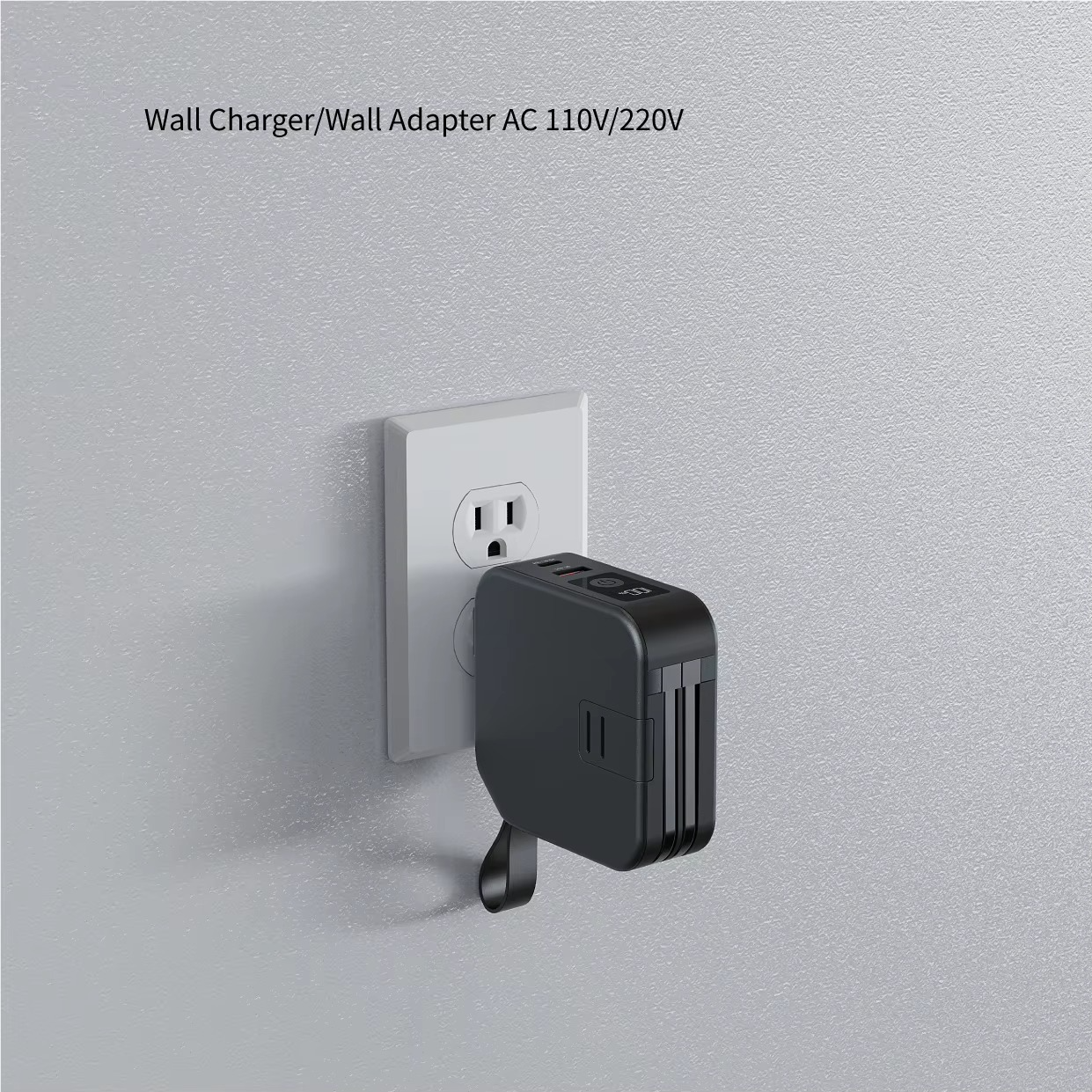 TravelBank 5-in-1 Wall Charger with Wireless Charging Pad and Power Bank