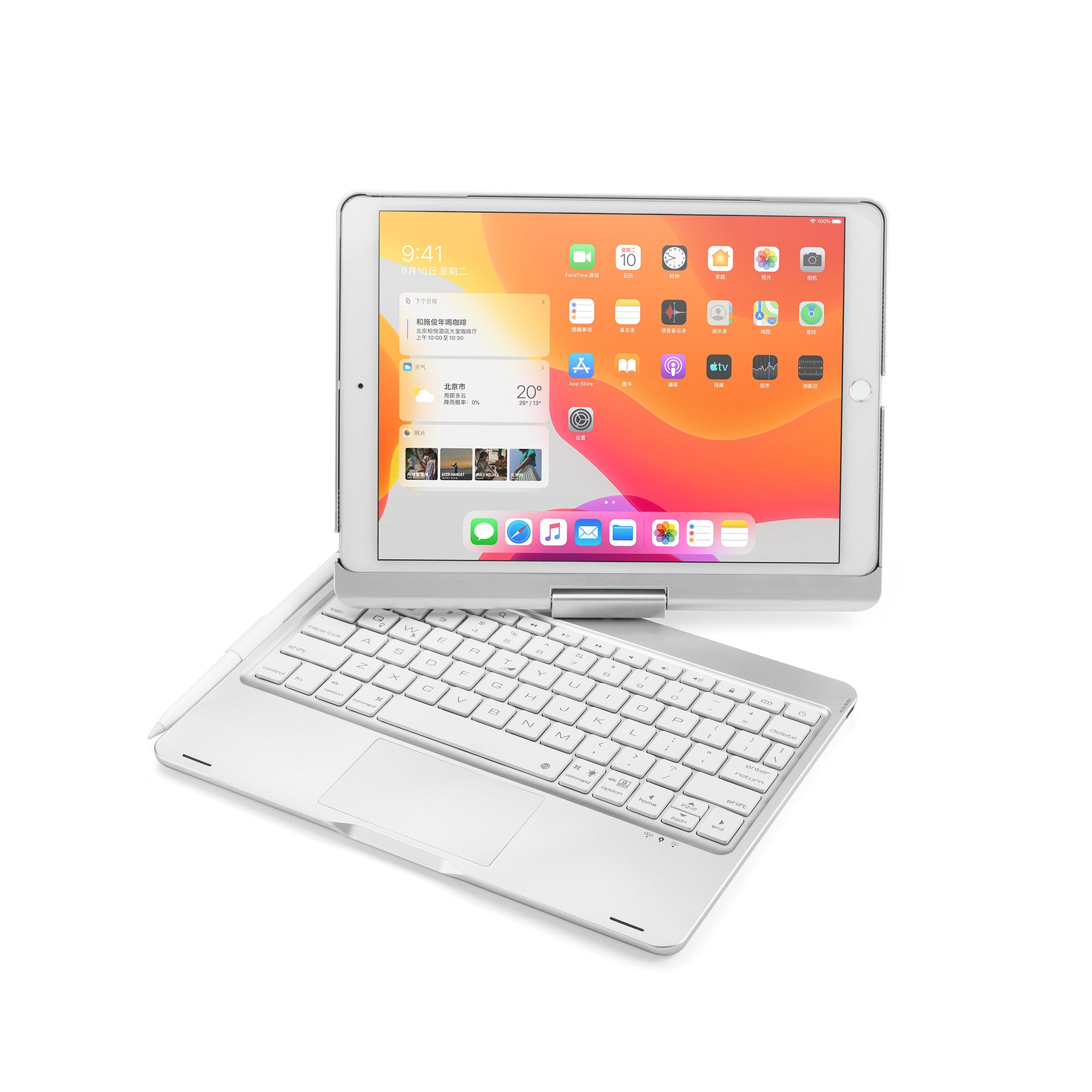 10.2"-10.5" iPad (7-9,Pro,Air3) Keyboard case