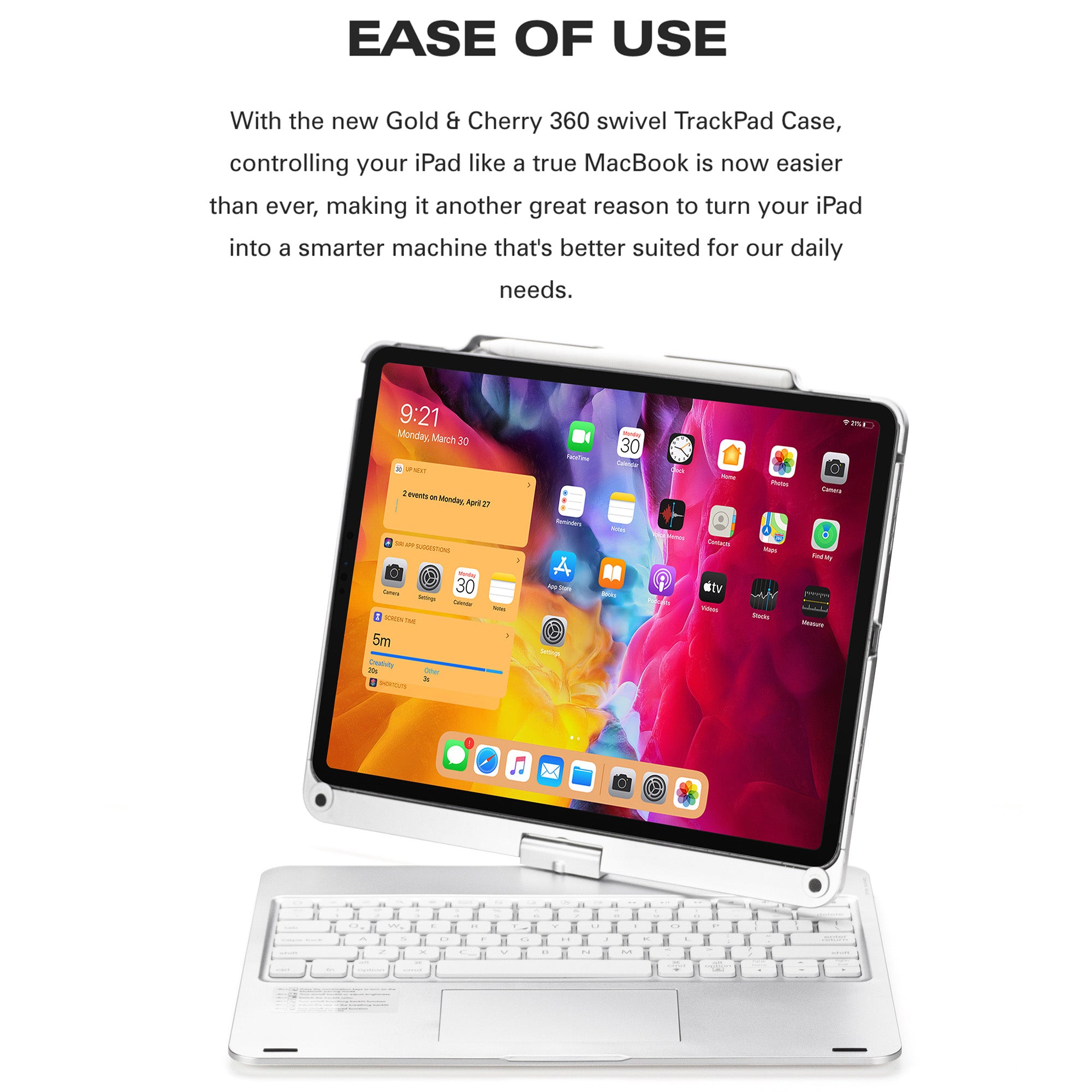 12.9"-13" iPad Pro(3-6,M4) / Air(M2) keyboard case