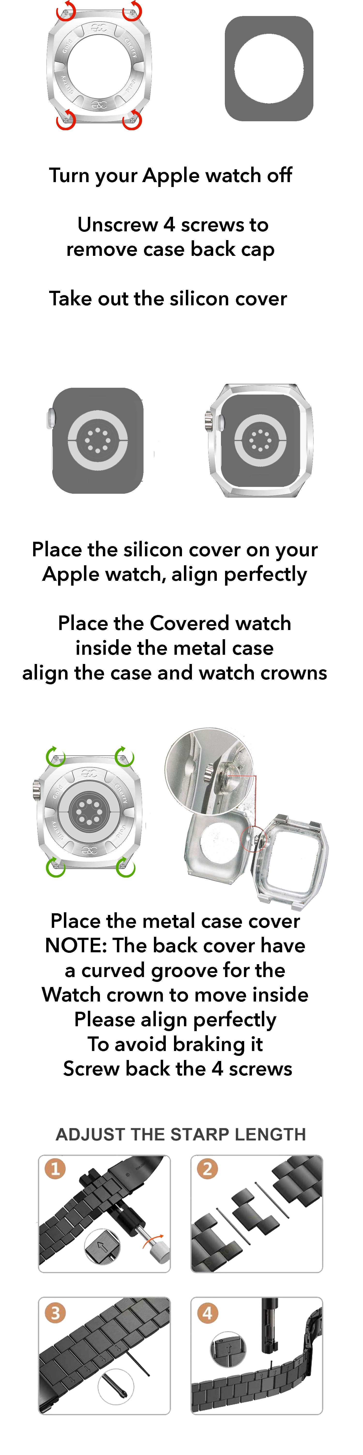 How to take discount apple watch case off