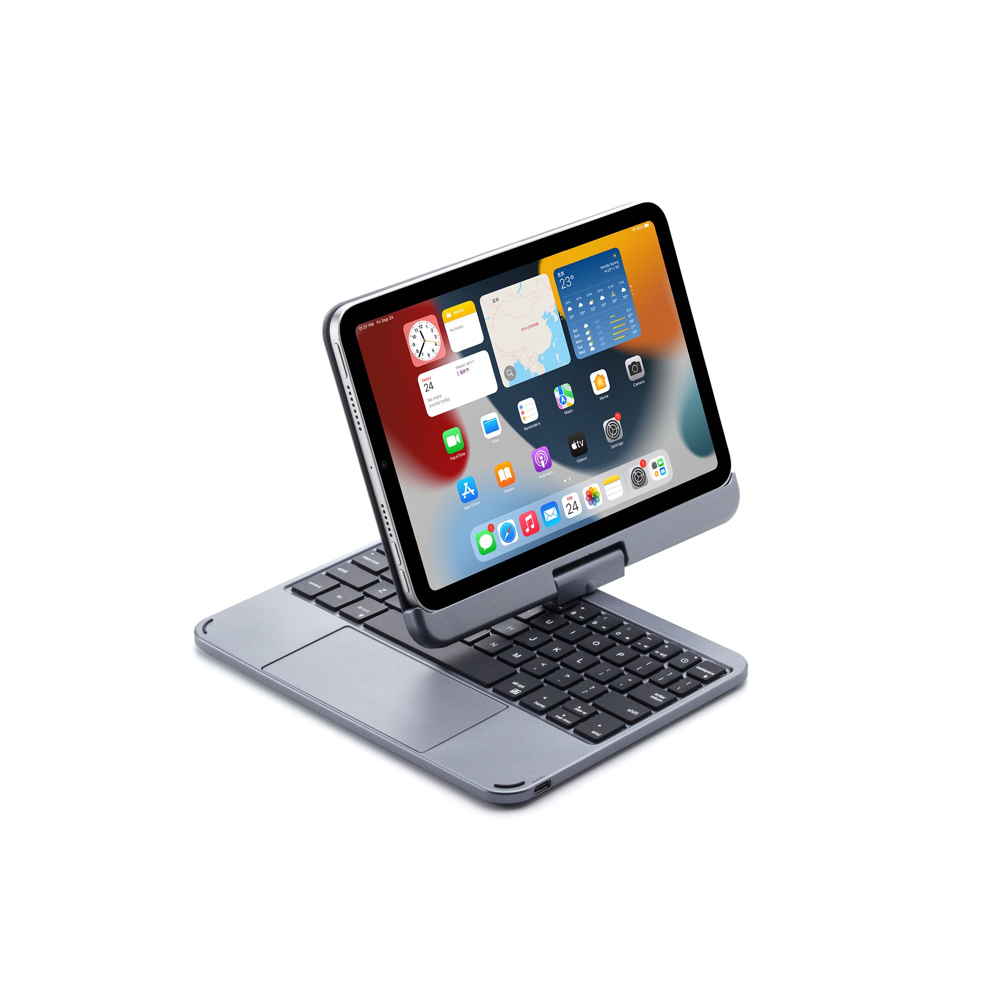 Magnetic Keyboard Case for 8.3" iPad mini (6th Gen) - Gold & Cherry