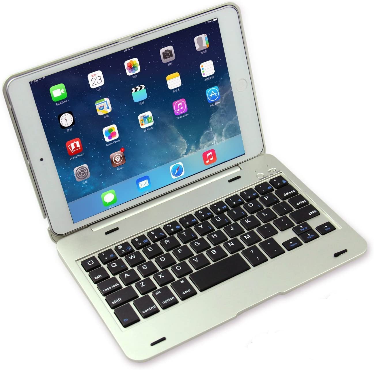 7.9” iPad mini (4-5 Gen) Keyboard Case - Gold & Cherry